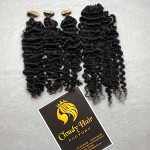 CDYHAIRVN Factory Cheap 100% Natural Color Vietnamese Burmese <b>Curly</b> <b>Hair</b> Tape <b>Hair</b> Raw Human <b>Hair</b> Weaving Bundles Kinky Straight - Product Image 2