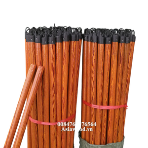 Ensemble de nettoyage pour la maison de 120 cm, fabriqué au Vietnam, avec balayette en plastique enduit de PVC et poignées en bois d'eucalyptus à grain naturel, respectueux de l'environnement - Product Image 6