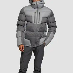 Chaquetas Acolchadas para Hombre, Ligeras, Resistentes al Viento, con Capucha y Logotipo Frontal, Ecológicas, para Exteriores, Cálidas para el Invierno, Transpirables y Acolchadas - Product Image 6