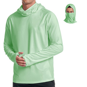 Vêtements de pêche personnalisés sublimés, respirants, UPF 50+, chemises à capuche de pêche pour hommes avec protection UV, manches longues - Product Image 1