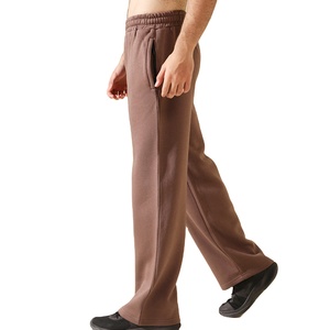 Pantalon décontracté ample pour homme, coupe droite, tissu respirant et doux, taille élastique, confortable pour tous les jours - Product Image 2