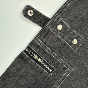 Baggy Loose Cotton Denim <b>Jeans</b> Pant With Pockets Straight Cargo Street Pants Zip Fashion Drawstring Casual <b>Jeans</b> <b>Men</b> Pant - Product Image 6