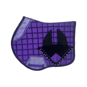 Ensemble de tapis de selle scintillants assortis pour l'équitation, best-seller, avec bottes d'équitation et tapis de selle de couleur personnalisée - Product Image 2