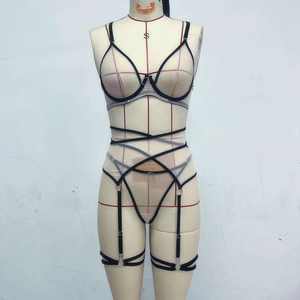 Lingerie transparente érotique, soutien-gorge en dentelle, string fantaisie, sous-vêtements sexy pour femmes, ensemble exotique avec livraison gratuite - Product Image 4