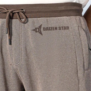 DAIZEN STAR Men's Gray Pink Color Blocked Cotton Letter Print Sweatpants Elastic Waist Drawstring Side Pockets Casual Joggers - Product Image 4