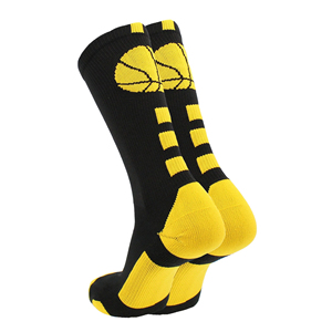 Mens Youth Sports Outdoor Cycling Basketball Spandex/<b>Polyester</b> Crew <b>Socks</b> Snagging Resistance Quick-Drying Cushioned Sole - Product Image 4