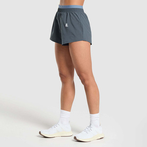 <b>Women's</b> Casual Eco-Friendly 100% Cotton Quick Dry Breathable High Waist Button Fly Dark Wash <b>Cargo</b> Running <b>Shorts</b> - Product Image 2