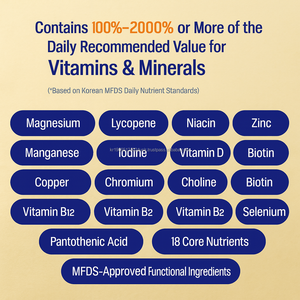 Supplément multivitaminé liquide coréen avec pack de 7 bouteilles OEM de lycopène de magnésium - Product Image 4