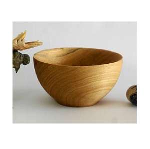 Bol à fruits en bois d'acacia de haute qualité, artisanal, poli, décor ivoire, style plume naturelle, pour la maison - Product Image 4