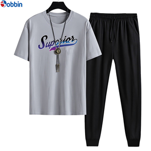 Conjunto Deportivo para Hombre, Verano, Simple, Suave, Cómodo, Nuevo Estilo, Venta Caliente, Casual, Elegante, a la Moda, Deportivo, Manga Corta, 2 Piezas - Product Image 5