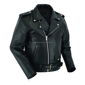 Nouvelle veste coupe-vent en cuir noir pour homme, style motard, col roulé, fermetures éclair robustes, respirante, tendance hiver - Product Image 5