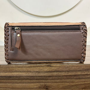 2025 Trending Floral Design Hand <b>Tooled</b> <b>Leather</b> Wallet for Women's High Quality Genuine Cow <b>Leather</b> Multipurpose Clutch Purses - Product Image 5