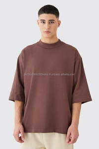 Camiseta de Algodón Lisa Oversize para Hombre, de Gran Gramaje, con Estampado 3D de Espuma Personalizado, Hombro Caído, Alta Calidad 2026 - Product Image 3