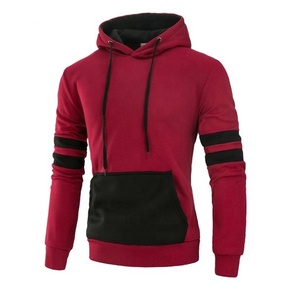 Sweat à capuche uni en molleton de coton biologique pour hommes avec logo personnalisé OEM de haute qualité avec dernier design 2022. - Product Image 2