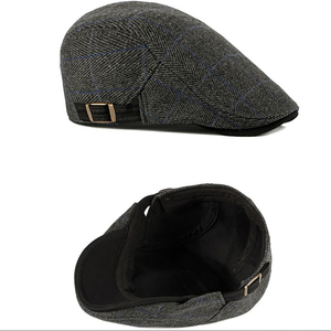 Gorra Newsboy de Tweed de Lana Personalizada con Etiqueta Privada, Gorra Baker Boy Retro, Gorra Newsboy Clásica de Tweed de Venta Caliente al por Mayor, Gorra Peaky con Logotipo Personalizado - Product Image 2