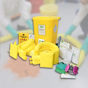 60L Chemical Spill Kit with Pedal Bin Hazardous Chemical Absorbent Emergency Response Kit for Manufacturing Plants and Workshops - Product Image 1
