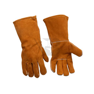 Pakistan Suppliper Good Quality Factory Direct Sale Safety Work Leather <b>Gloves</b> High Quality Protection Leather <b>Gloves</b> - Product Image 3