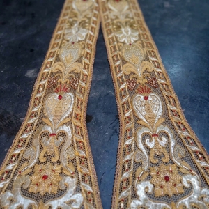 Étole / Épitrachilion liturgique orthodoxe brodé à la main en or sur mesure - Product Image 2