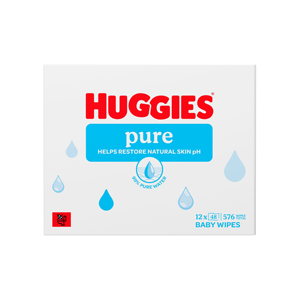 Lingettes hydratantes douces, sans alcool, Huggies Pure et adaptées aux nouveau-nés et aux nourrissons - Product Image 4