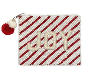 Embroidery Crafts Popular Best Selling Handmade Beaded <b>Coin</b> Purse With Detachable <b>Ring</b> for Gameday Money Storage and Cards - Product Image 6