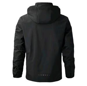 Sweat à capuche d'hiver pour homme 100% coton molletonné, couleur unie, respirant et écologique, séchage rapide, avec poches - Product Image 2