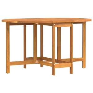 Mesa de jardín de madera maciza de acacia de 43,31 x 23,62 x 28,35 pulgadas, mesa de exterior marrón - Product Image 5