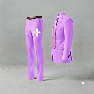 Traje de Pantalón y Chaqueta de Terciopelo Estilo Italiano para Hombre, Antiarrugas, Transpirable, Cierre de Botones, Diseño Plano Frontal, Viscosa/Poliéster - Product Image 4