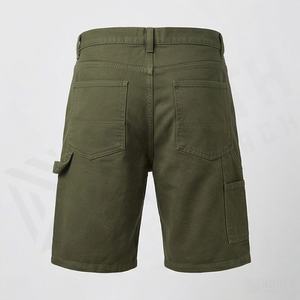 Pantalones Cortos de Mezclilla Vintage Personalizados para Hombre, de Pierna Recta, con Doble Rodilla, Pedrería, Estilo Cargo, Casuales y a la Moda - Product Image 2