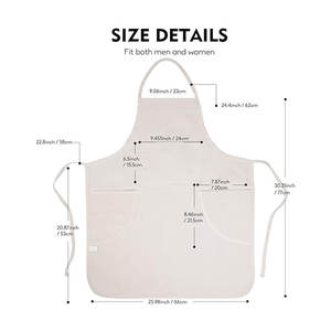 AQDAS INDUSTRIES AI-DA-012 Delantal sin mangas para limpieza de cintura, material de algodón/poliéster - Product Image 5