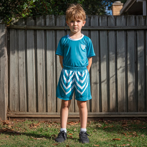 Uniforme de Rugby para Niños, 100% Poliéster, Jersey y Pantalones Cortos de Fútbol, Conjunto para Entrenamiento de Rugby y Running para Niños - Product Image 1