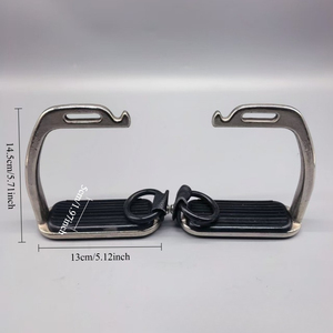 Staffe di Sicurezza <span class=keywords><strong>per</strong></span> <span class=keywords><strong>Equitazione</strong></span>, Staffe <span class=keywords><strong>per</strong></span> <span class=keywords><strong>Adulti</strong></span> in Metallo Elettroplaccato, Accessori <span class=keywords><strong>per</strong></span> Sella Resistenti, Staffe Anticaduta - Product Image 5