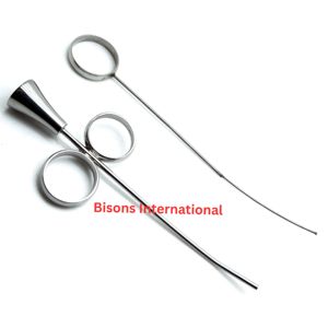 Seringue manuelle en acier inoxydable BISONS pour greffe d'os dentaire, instrument d'implantation incurvé de 2,5 mm, usage hospitalier, certifié CE - Product Image 1