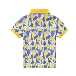 เสื้อโปโลเด็กผู้ชายลำลอง ดีไซน์พิเศษ ผ้าฝ้ายพรีเมียมเนื้อนุ่ม พิมพ์ลาย สวมใส่สบาย - Product Image 4