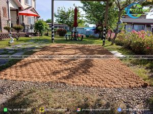 Tapete de Fibra de Coco/Palma Tejido a Mano, Antideslizante y Ecológico, 100% Coco, para Proyectos de Protección de Taludes y Paisajismo del Hogar - Product Image 5