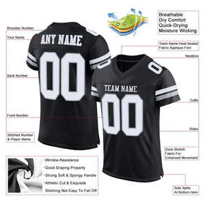 Customized Team Name Number Name Rugby <b>T</b>-<b>shirt</b> Personalized DIY V Neck Black <b>Mens</b> Sports <b>T</b> <b>Shirt</b> Loose Quick Dry Team Uniforms - Product Image 6