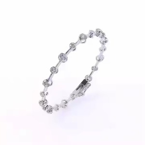 Moissanite Diamond Bracelet <b>for</b> Women and <b>Men</b>, Mix Cut Diamond Bracelet <b>For</b> Wedding, Solid Gold moissanite Bracelet - Product Image 1