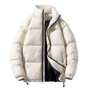 Veste en duvet à col montant 2025 pour homme, doudoune à bulles épaisse et rembourrée avec motif décoratif High Street Style Winter Streetwear - Product Image 6