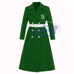 Manteau en laine de haute qualité pour femmes de la sororité Iota Phi Lambda, trench-coat long avec ceinture de la sororité IPL - Product Image 1
