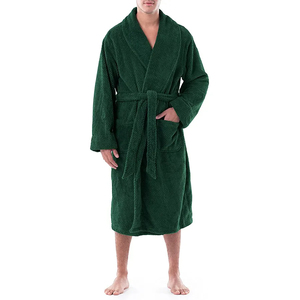 Albornoces Térmicos de Felpa de Primera Calidad para Hombre, Manga Larga, Bolsillos, Tacto Suave, Tela 100% Algodón, Secado Rápido, Logotipo Personalizado OEM - Product Image 6