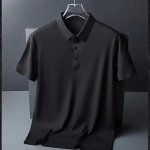 Camiseta de Manga Corta para Hombre, 100% Algodón, Color Sólido, Tejida, con Bolsillo, Casual, Verde - Product Image 3