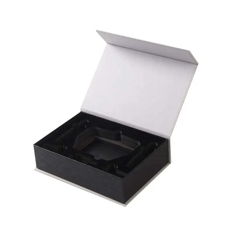 Картонная Белая магнитная Подарочная коробка с атласной роскошной косметикой оптовая цена на заказ Магнитная Подарочная коробка Упаковка