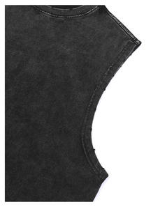 Débardeur d'été pour homme de qualité supérieure, en coton 100% tricoté, respirant et effet délavé, style streetwear. - Product Image 6