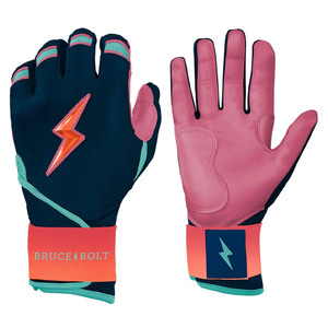 Hot Sale Turquoise Batting Gloves Padded Leather <b>Hook</b> And Loop Closure Unisex Adult Training - Product Image 4