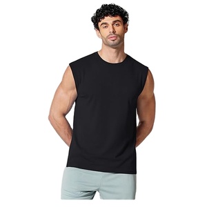 Débardeur Homme Personnalisé en Tissu Doux, Coupe Brute, Uni, Fournisseur de Guangzhou - Product Image 1