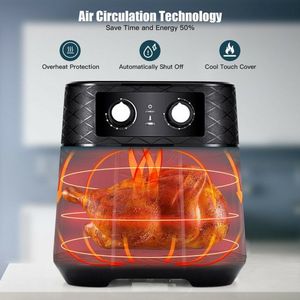 Friggitrice ad Aria Calda Elettrica da 1700W, 5.3 QT, con Cestello in Acciaio Inox e Antiaderente - Product Image 6