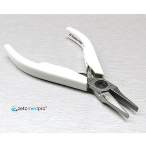 Alicates de Punta Plana de Acero Inoxidable de Alta Calidad, Más Vendidos, con Mordaza Fina, Resorte de Doble Hoja y Mango de Plástico para Joyería - Product Image 1