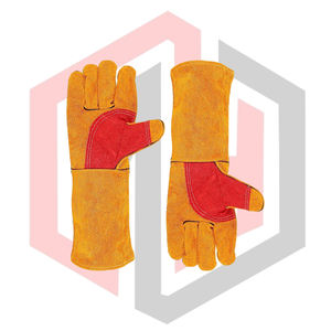 Gants de soudage en cuir robustes, gants de sécurité durables, flexibles, respirants, résistants aux déchirures, isolants thermiquement, antistatiques - Product Image 4