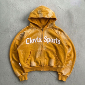 Sudadera Ligera con Cremallera Completa para Hombre Clovix Sports, Sudadera con Logotipo Personalizado, Sudadera con Estampado Puff, Proveedor Mayorista - Product Image 2
