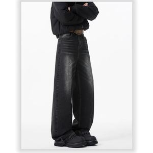 MEESAM LEATHER HOSIERY Jeans de Mezclilla Unisex 100% Algodón de Secado Rápido, Cintura Alta, Corte Recto, Estilo Vintage, para Invierno - Product Image 1