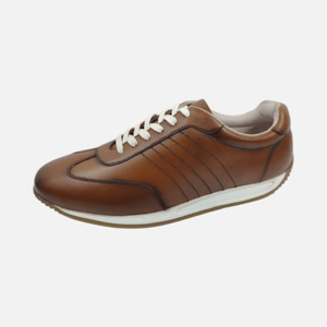 Zapatillas Deportivas para Hombre con Cordones, Parte Superior de Piel Vacuna, Forro de Malla, Suela de TPR, Punta Cerrada, Ligeras, Cómodas, Casuales - Product Image 4
